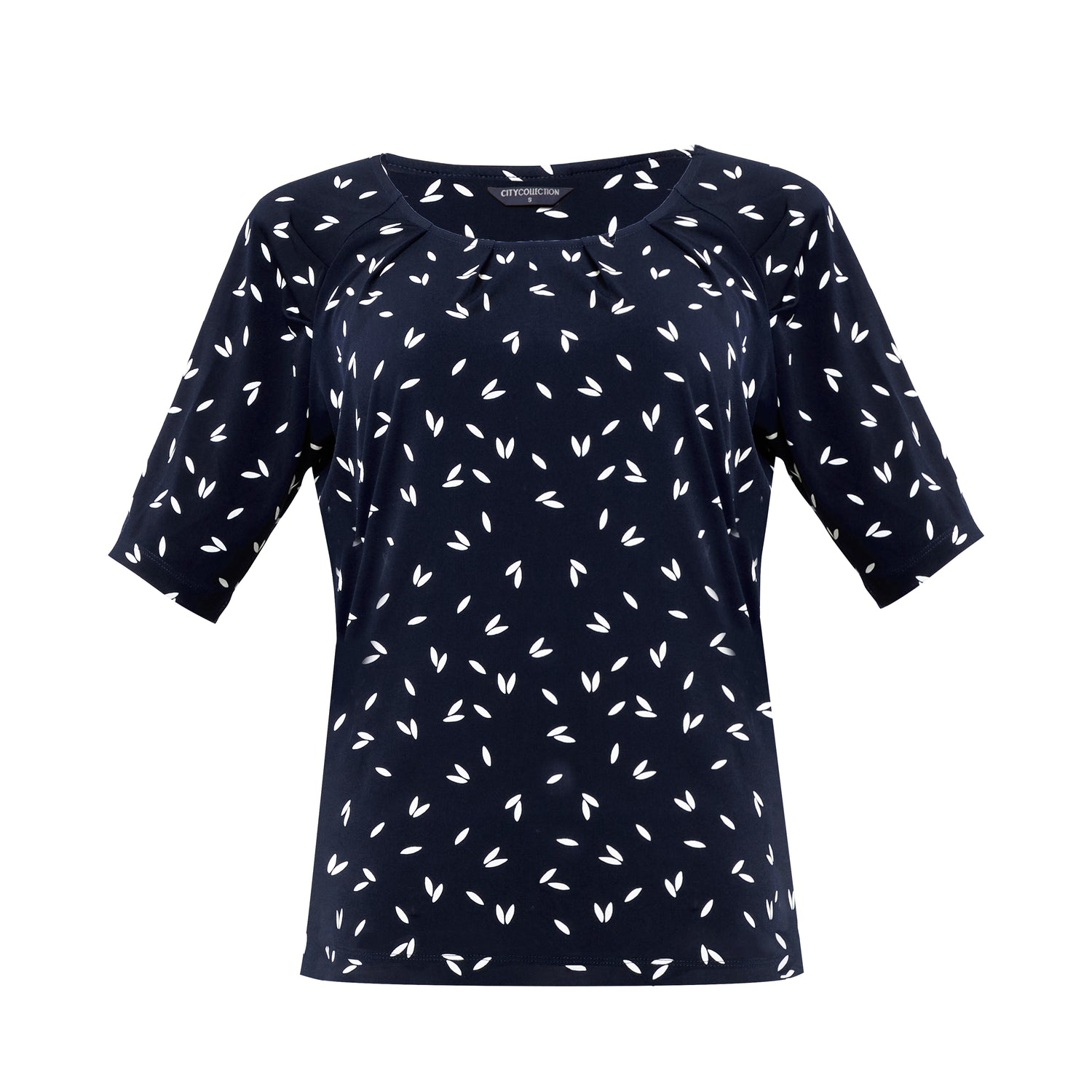 Women's Petal Print Knit Top
