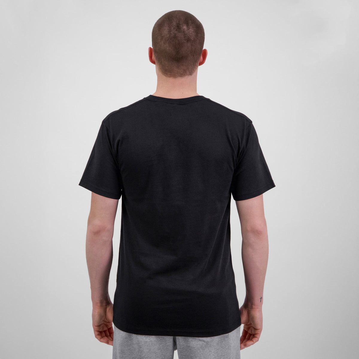 Men's Basis Short Sleeve Tee in Black — view 3