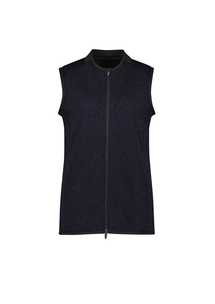 Women's Nova Zip Front Vest - Navy Marle
