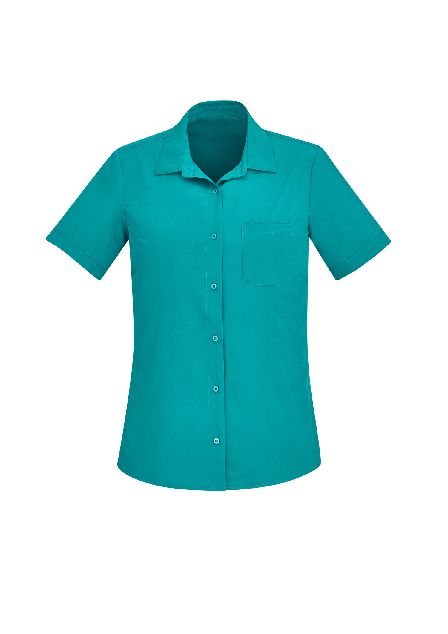 Florence Womens Plain Short Sleeve Shirt