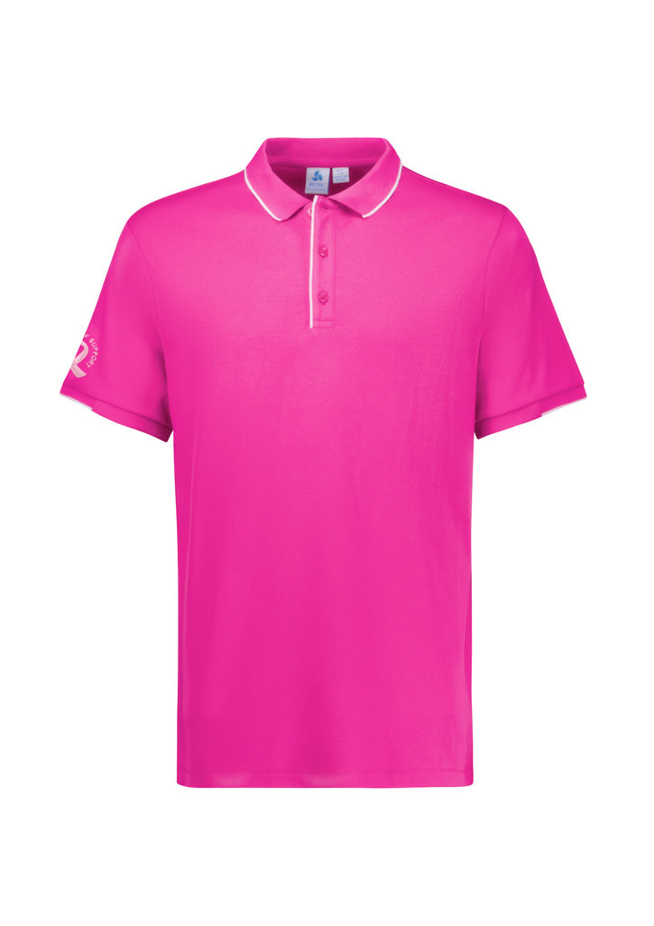 Men's Pink Short Sleeve Polo