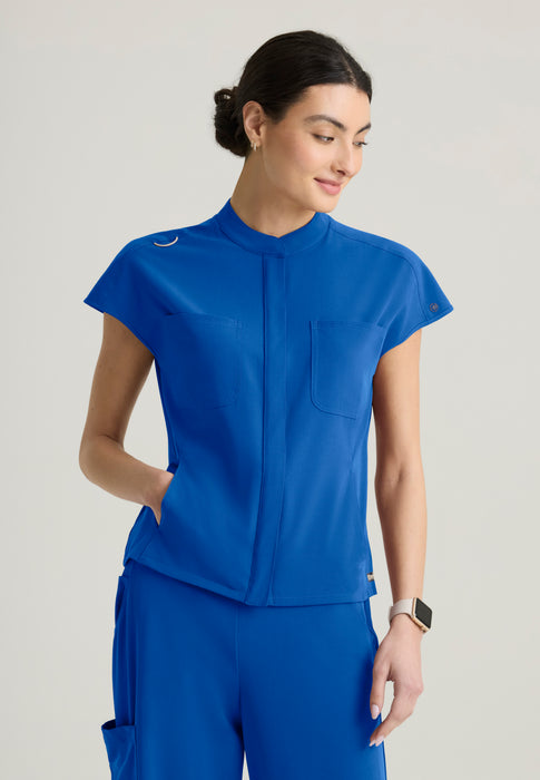 Women's Aria Scrub Top - New Royal