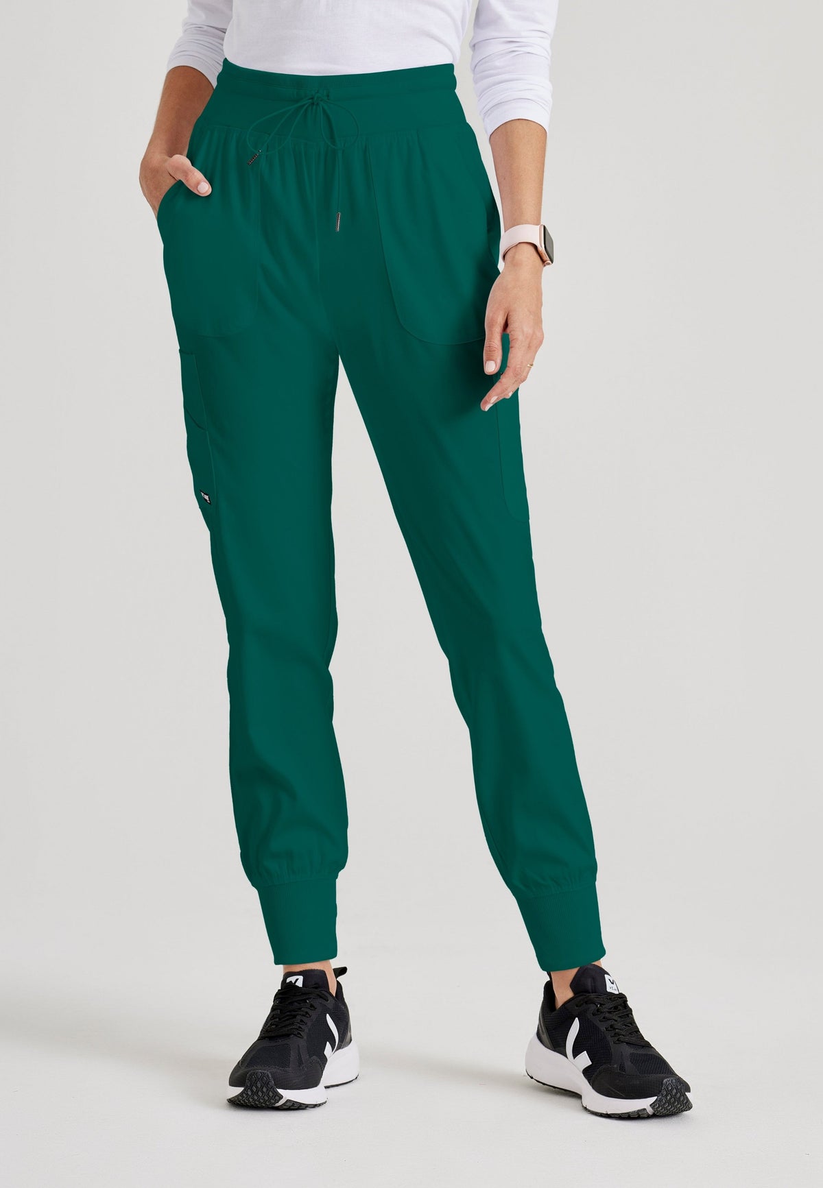 Ladies Carly Jogger Scrub Pant in 37 Hunter