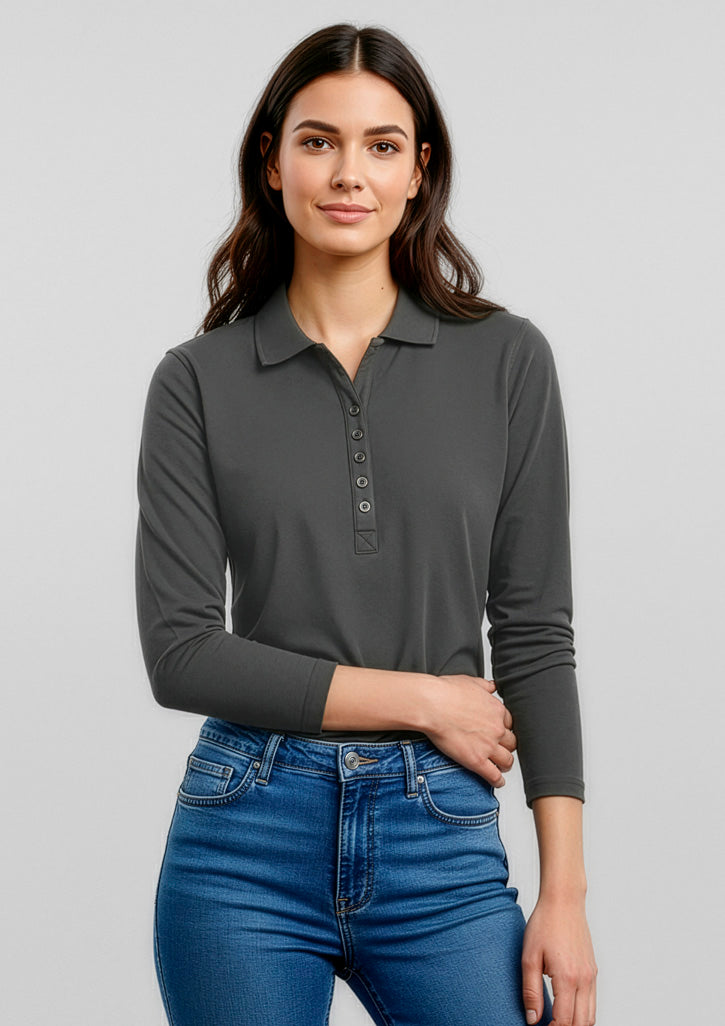 Crew Womens Long Sleeve Polo