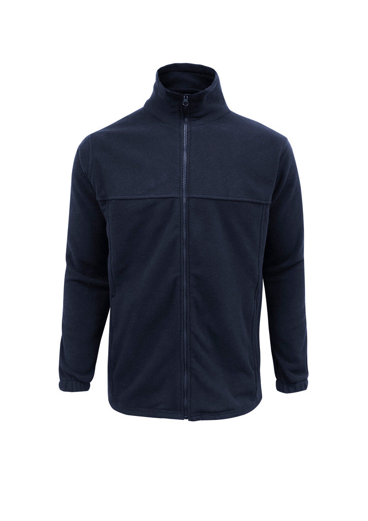 Men's Plain Micro Fleece Jacket - Navy