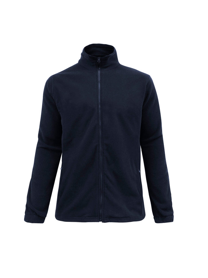 Women's Plain Micro Fleece Jacket - Navy