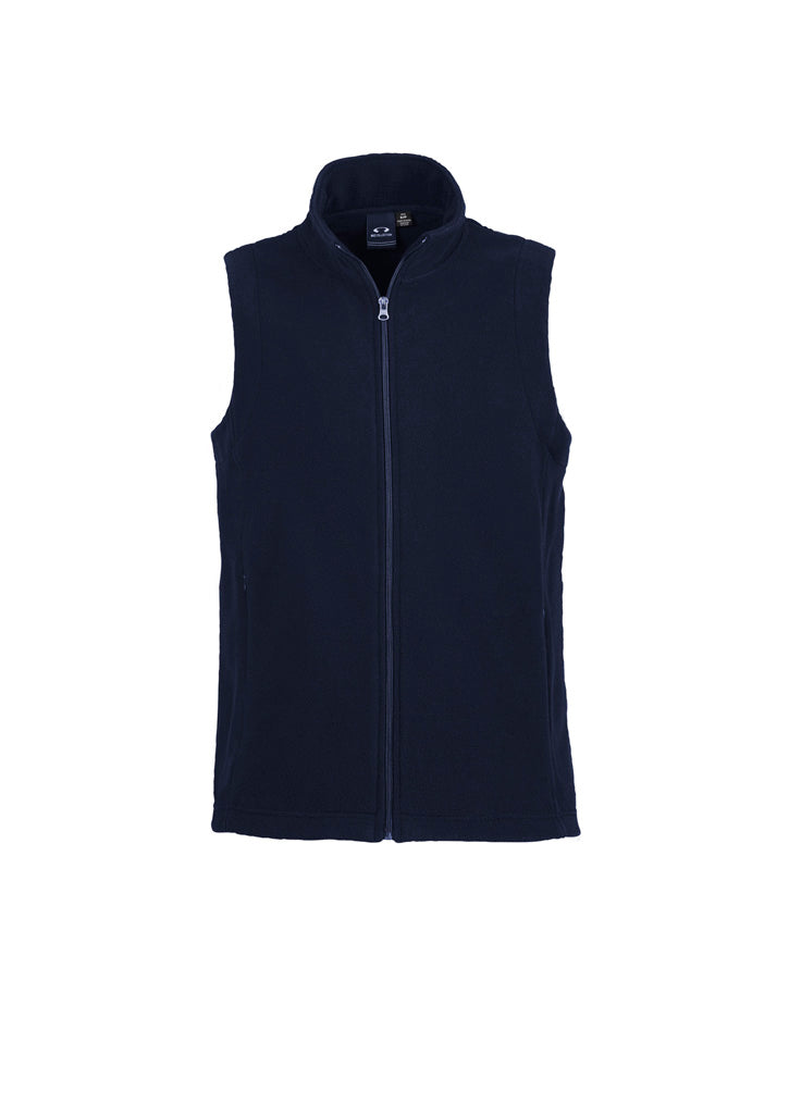 Women's Plain Micro Fleece Vest - Navy
