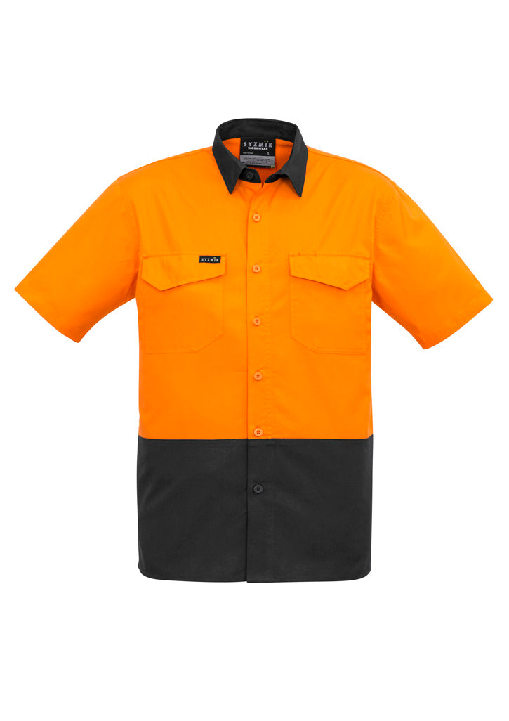 Men's Rugged Cooling Hi Vis Short Sleeve Shirt