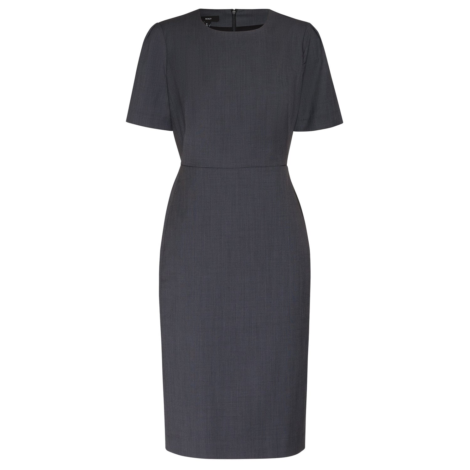 Women's Wool Blend Twill Short Sleeve Dress