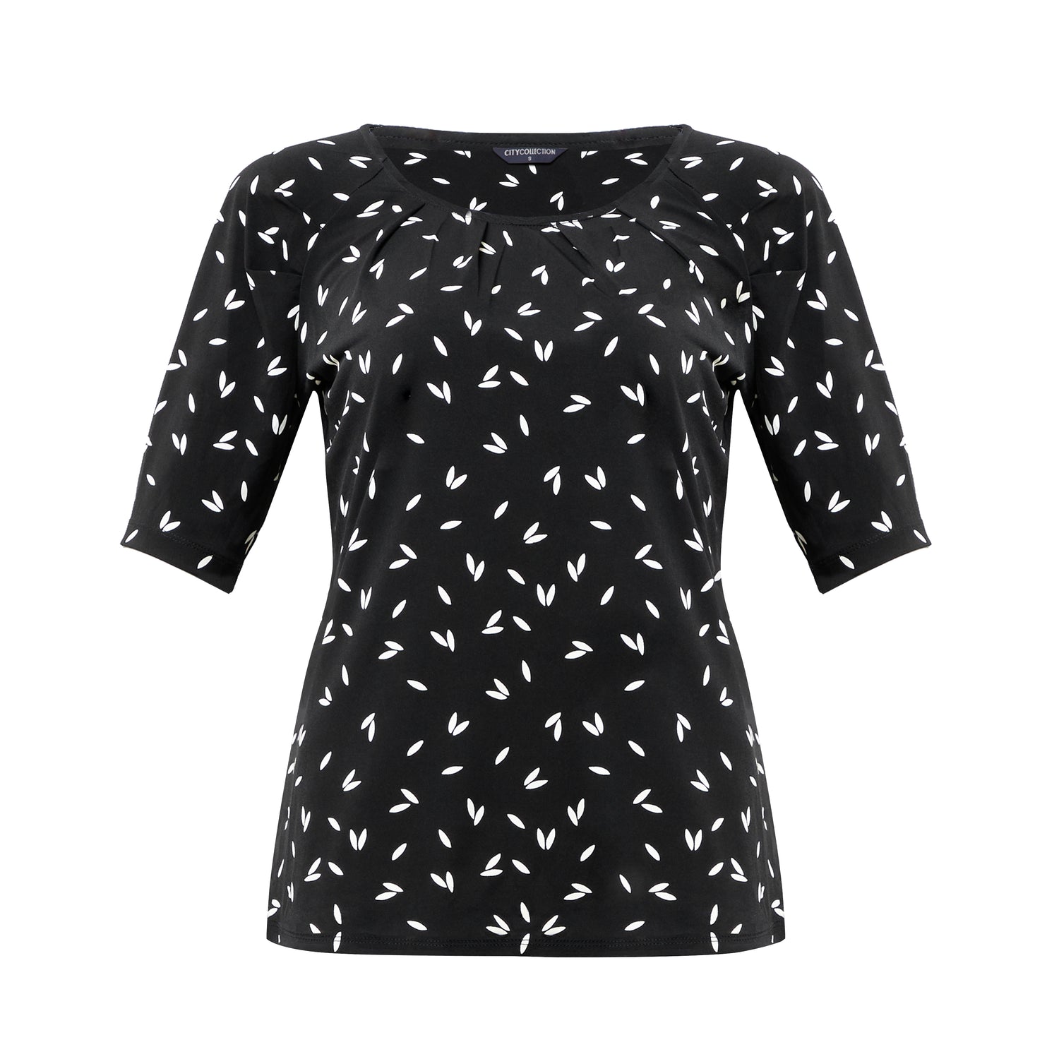 Women's Petal Print Knit Top