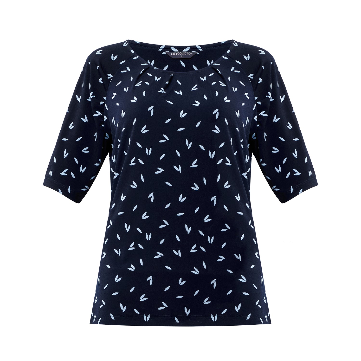 Women's Petal Print Knit Top