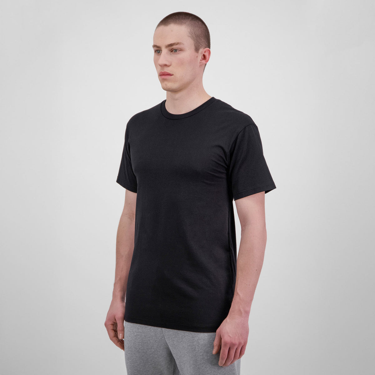 Men's Basis Short Sleeve Tee in Black — view 2