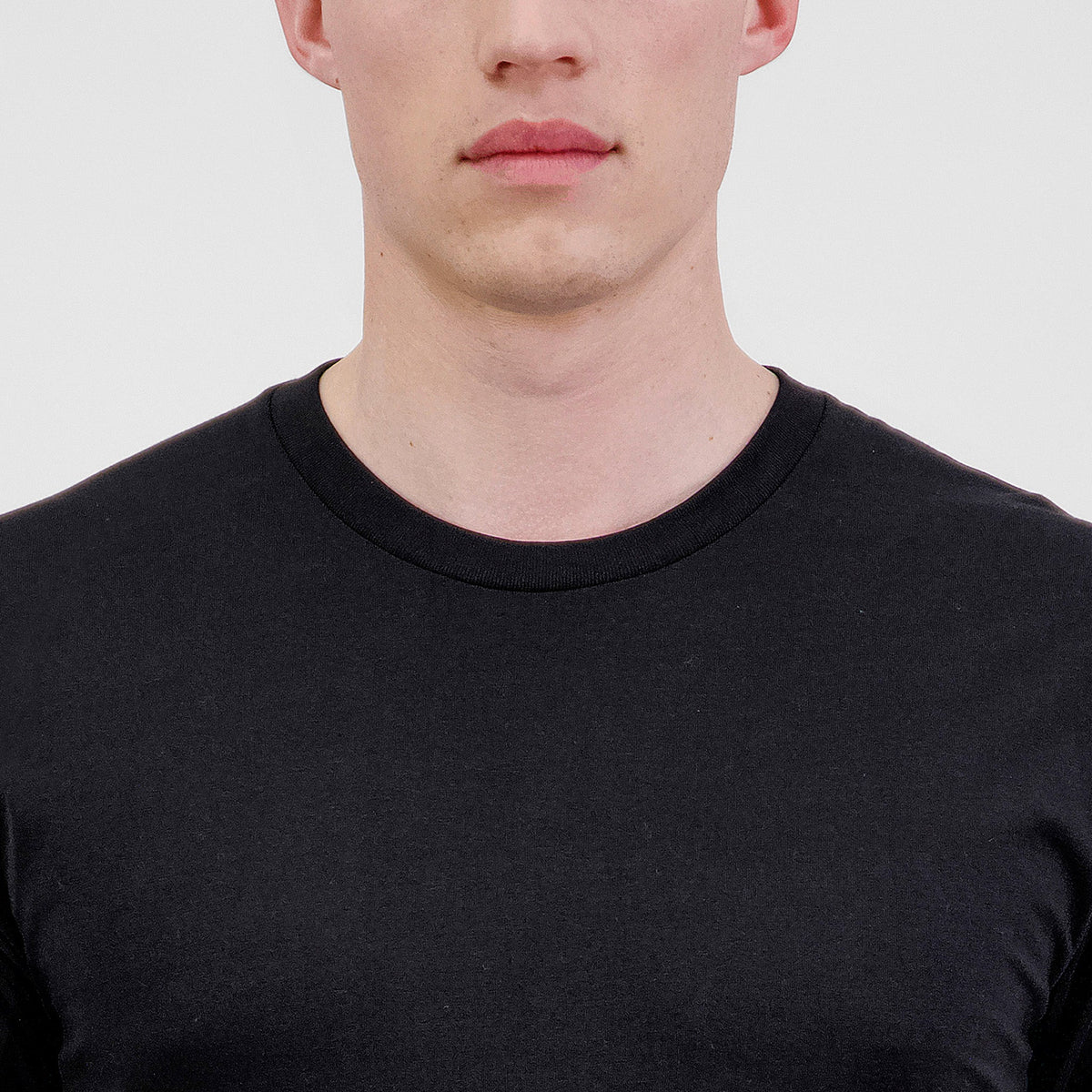 Men's Basis Short Sleeve Tee in Black — view 4