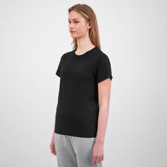 Women's Basis Short Sleeve Tee in Black — view 2