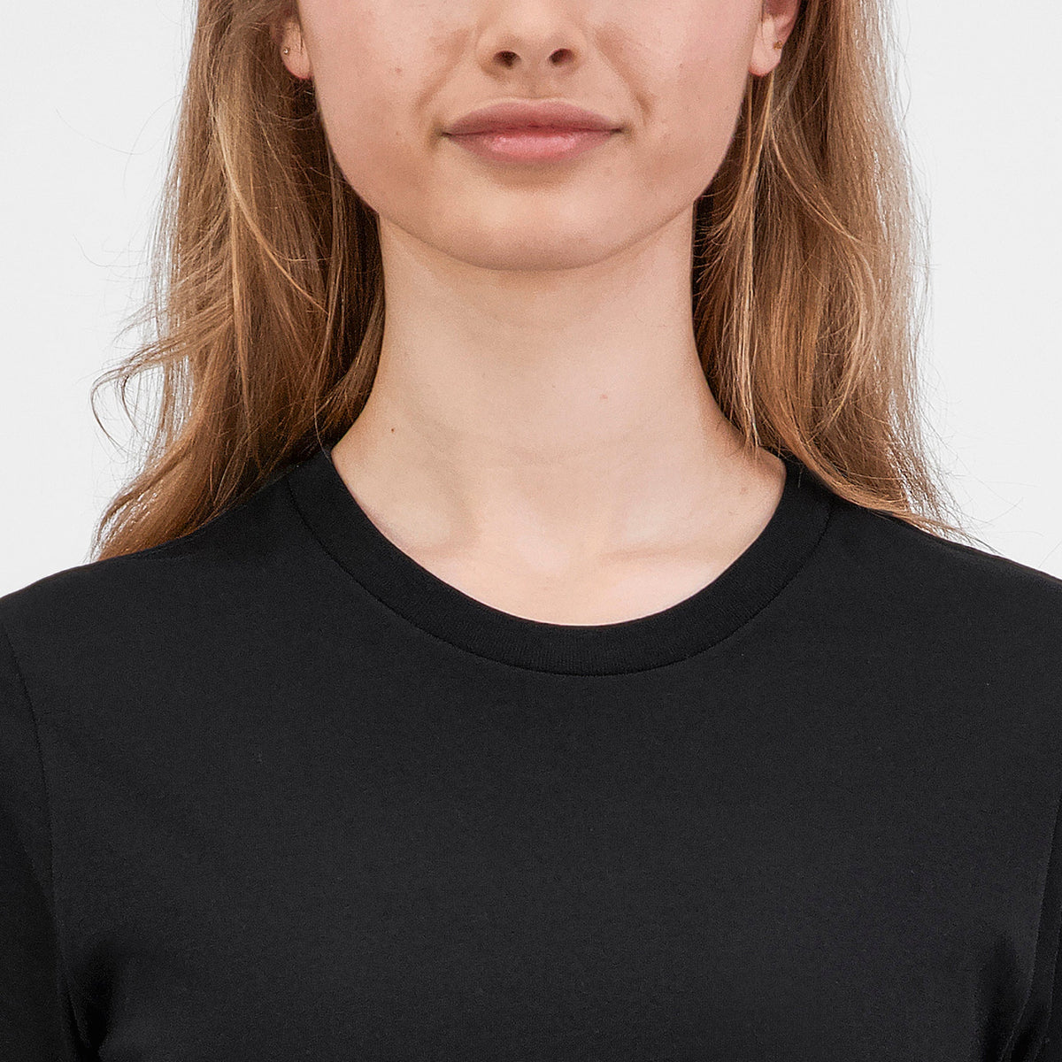 Women's Basis Short Sleeve Tee in Black — view 4