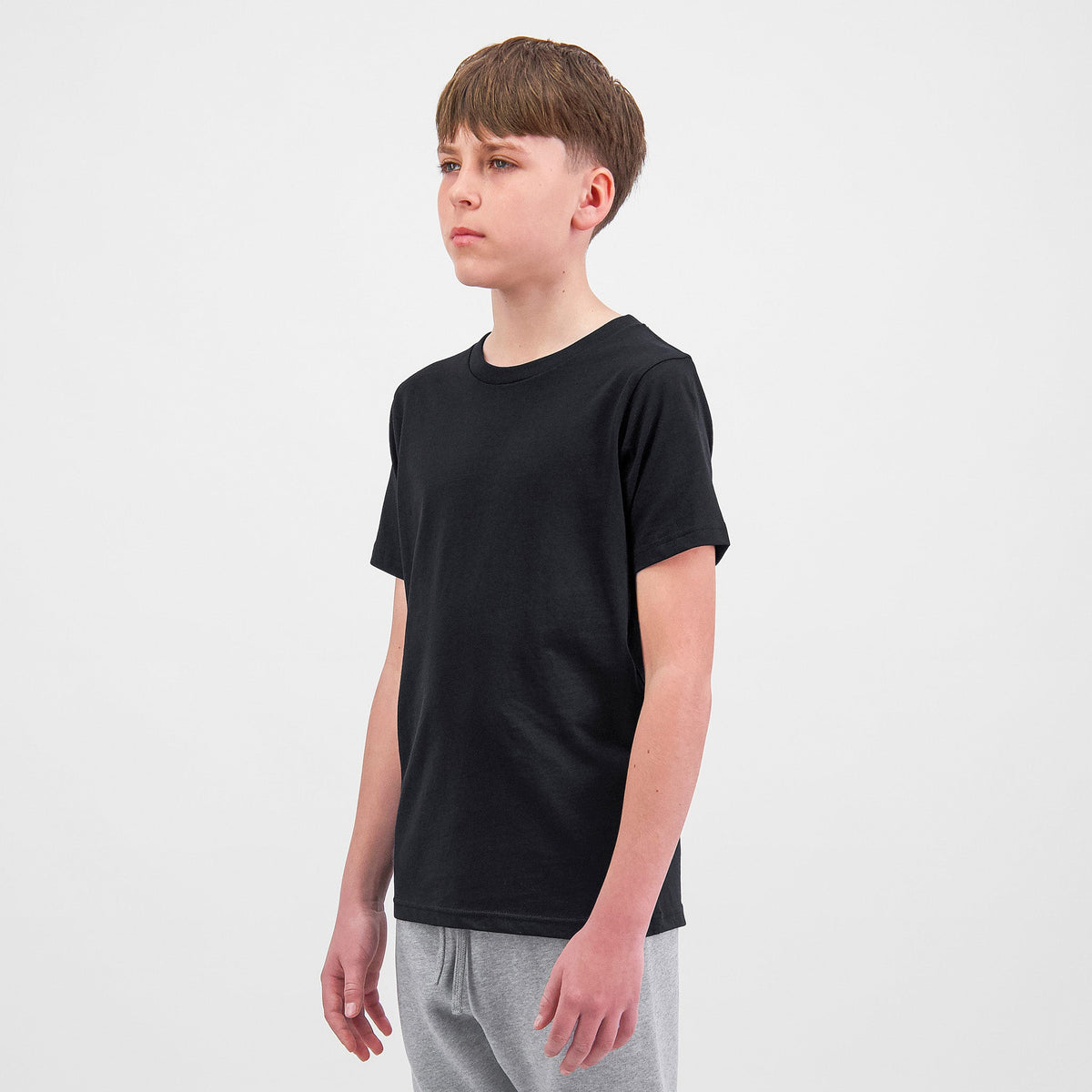 Youth Basis Short Sleeve Tee in Black — view 2