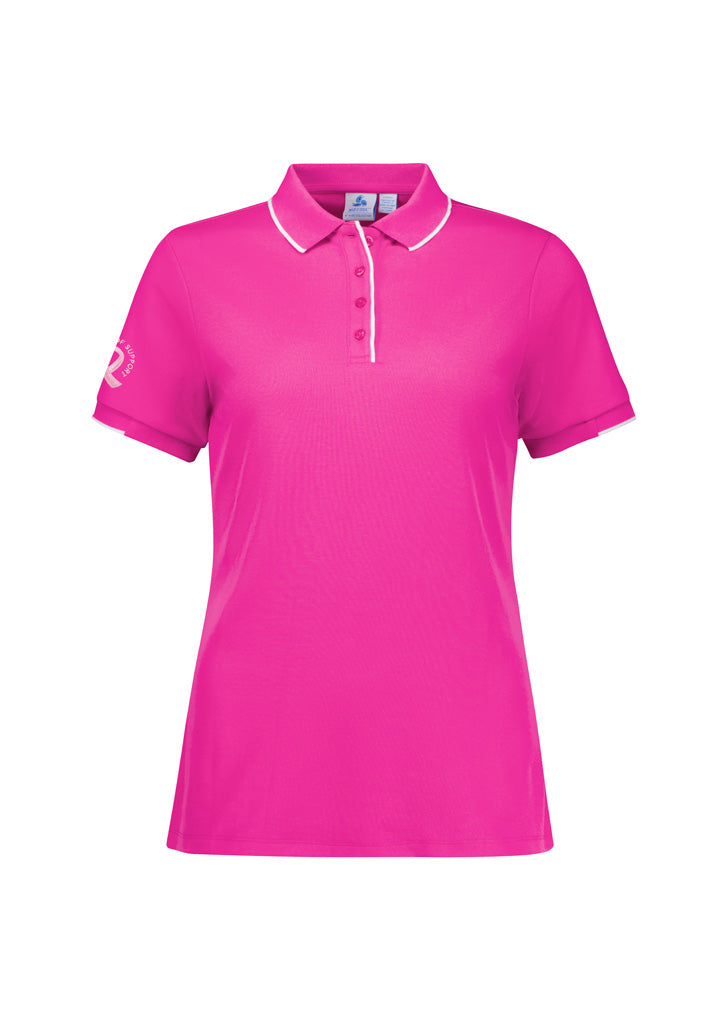 Women's Pink Short Sleeve Polo