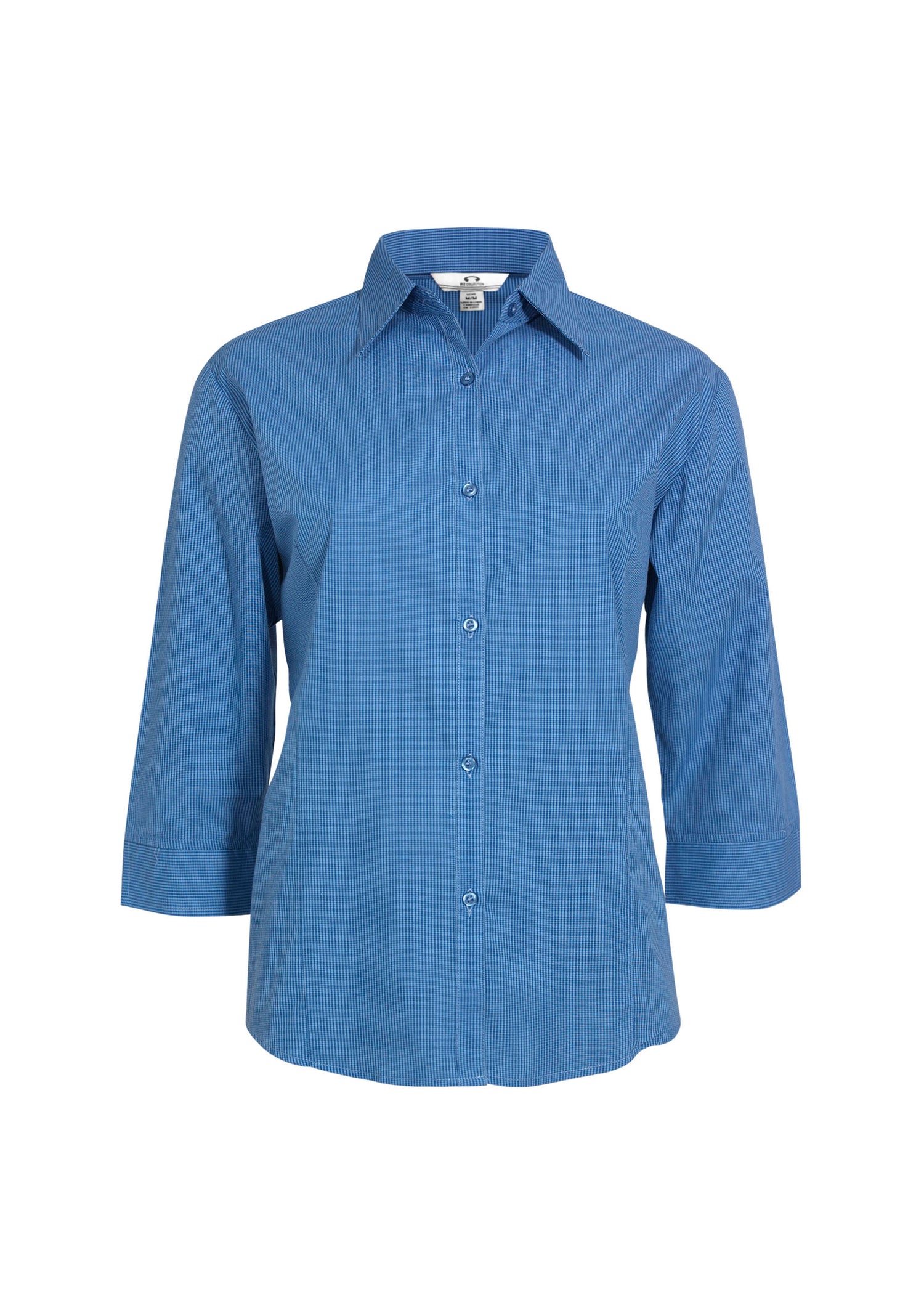 Micro Womens Check 3/4 Sleeve Shirt