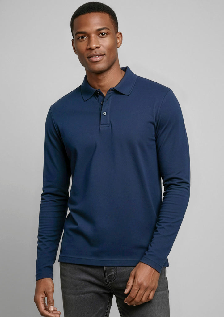 Crew Mens Long Sleeve Polo