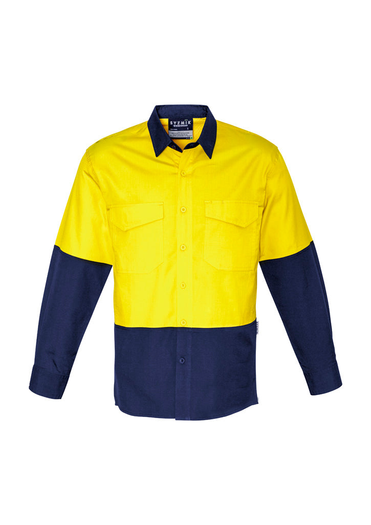 Men's Rugged Cooling Hi Vis Long Sleeve Shirt