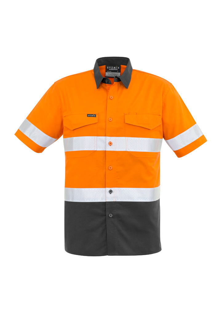 Men's Rugged Cooling Hi Vis Taped Short Sleeve Shirt