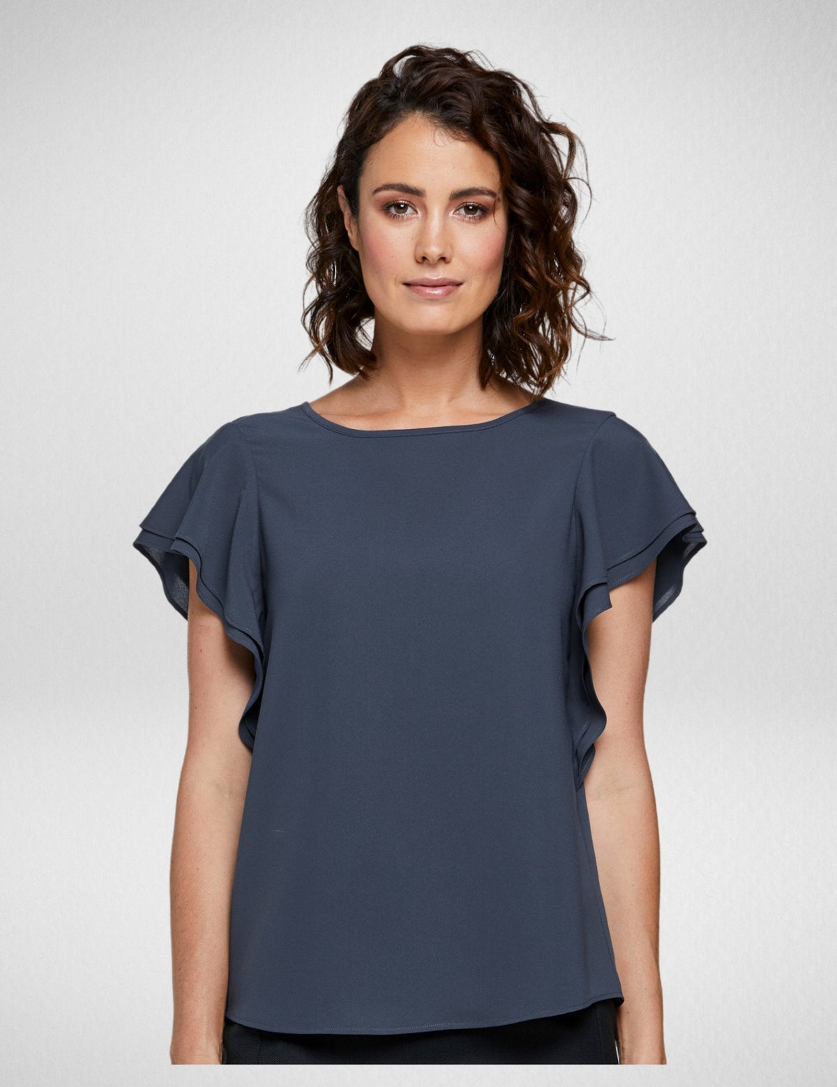Women's Amity Blouse in Charcoal