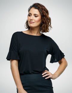 Women's Belle Blouse in Black