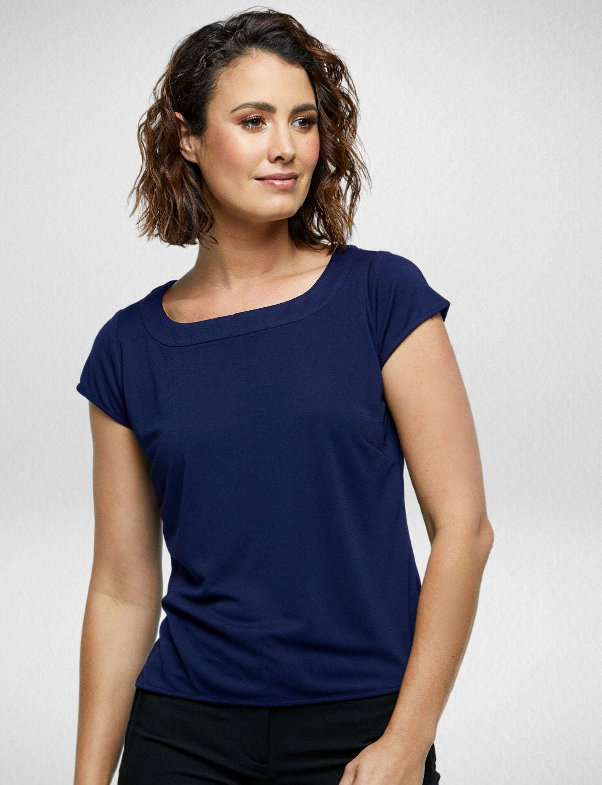 Women's Caprice Blouse in Navy