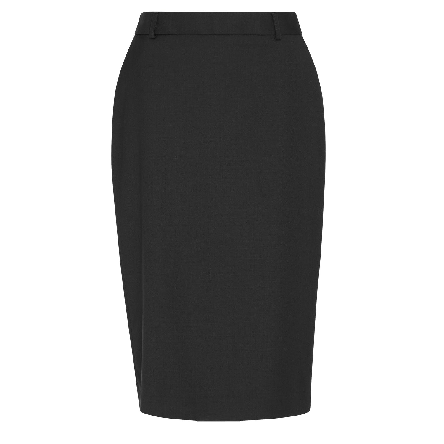 Women's Wool Blend Twill Secret Waist Midi Skirt