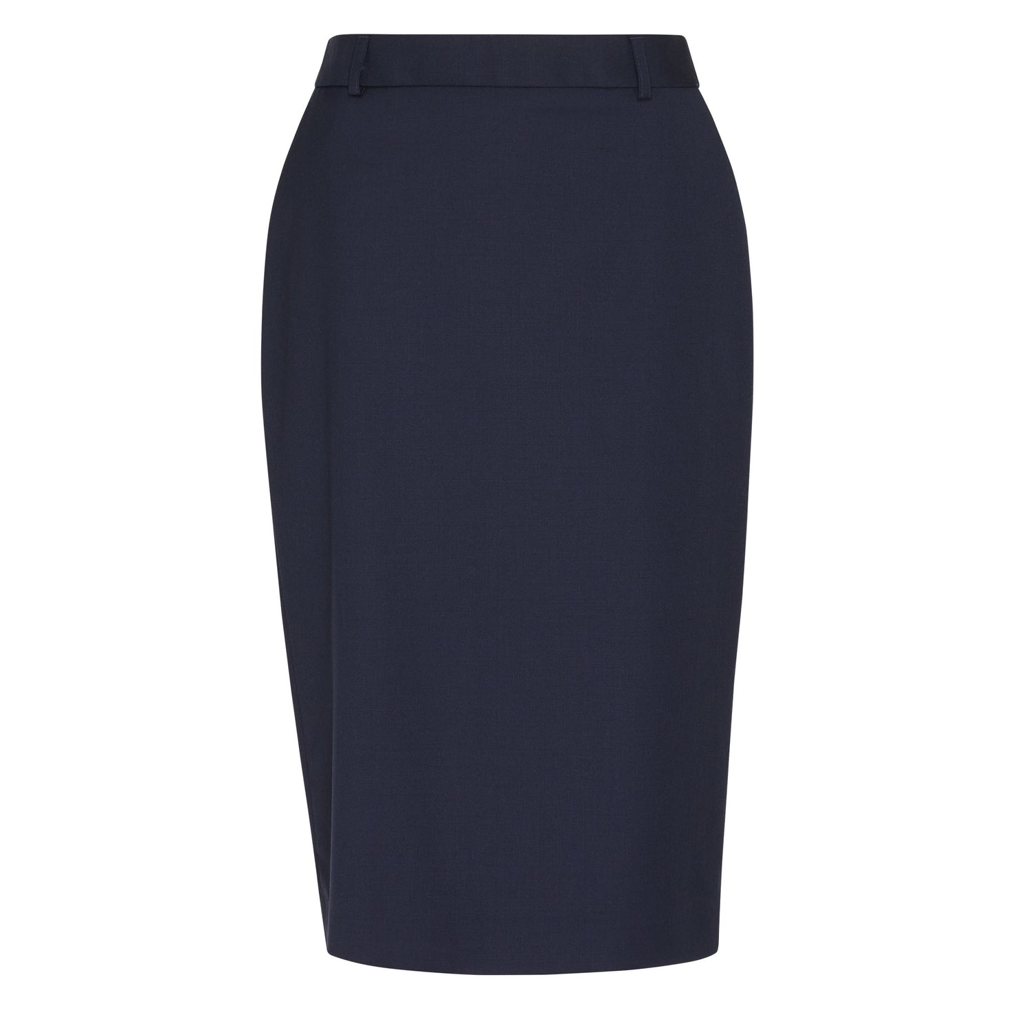Women's Wool Blend Twill Secret Waist Midi Skirt