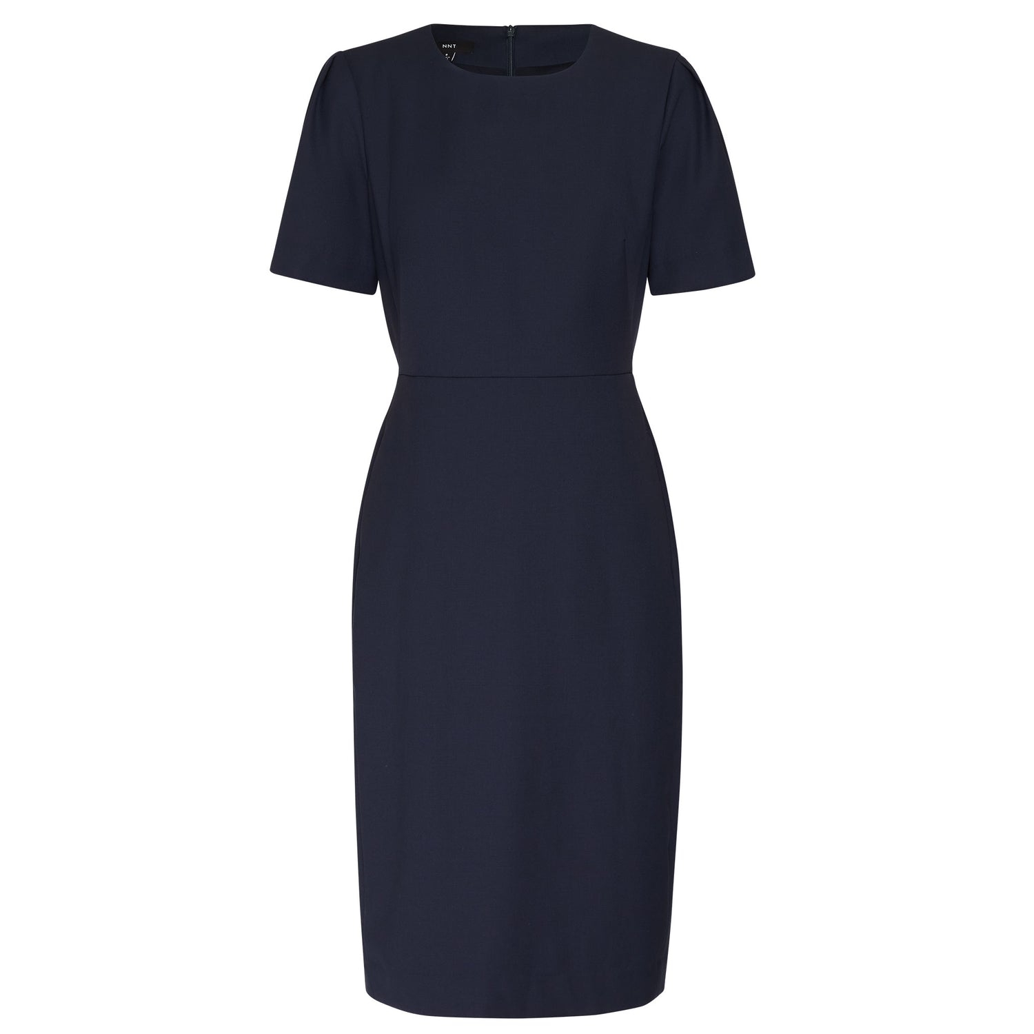 Women's Wool Blend Twill Short Sleeve Dress