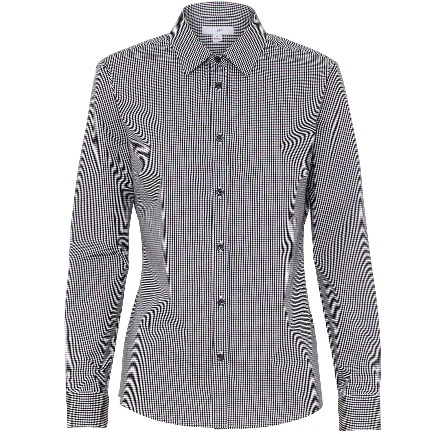 Women's Avignon Gingham Check Stretch Long Sleeve Slim Shirt