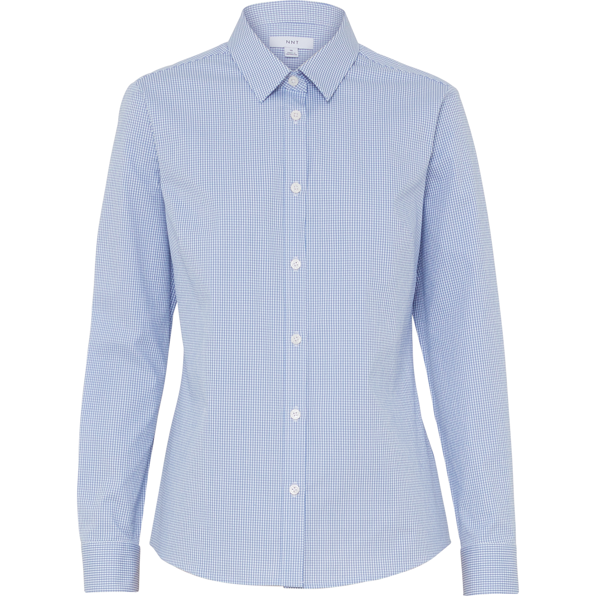 Women's Avignon Gingham Check Stretch Long Sleeve Slim Shirt