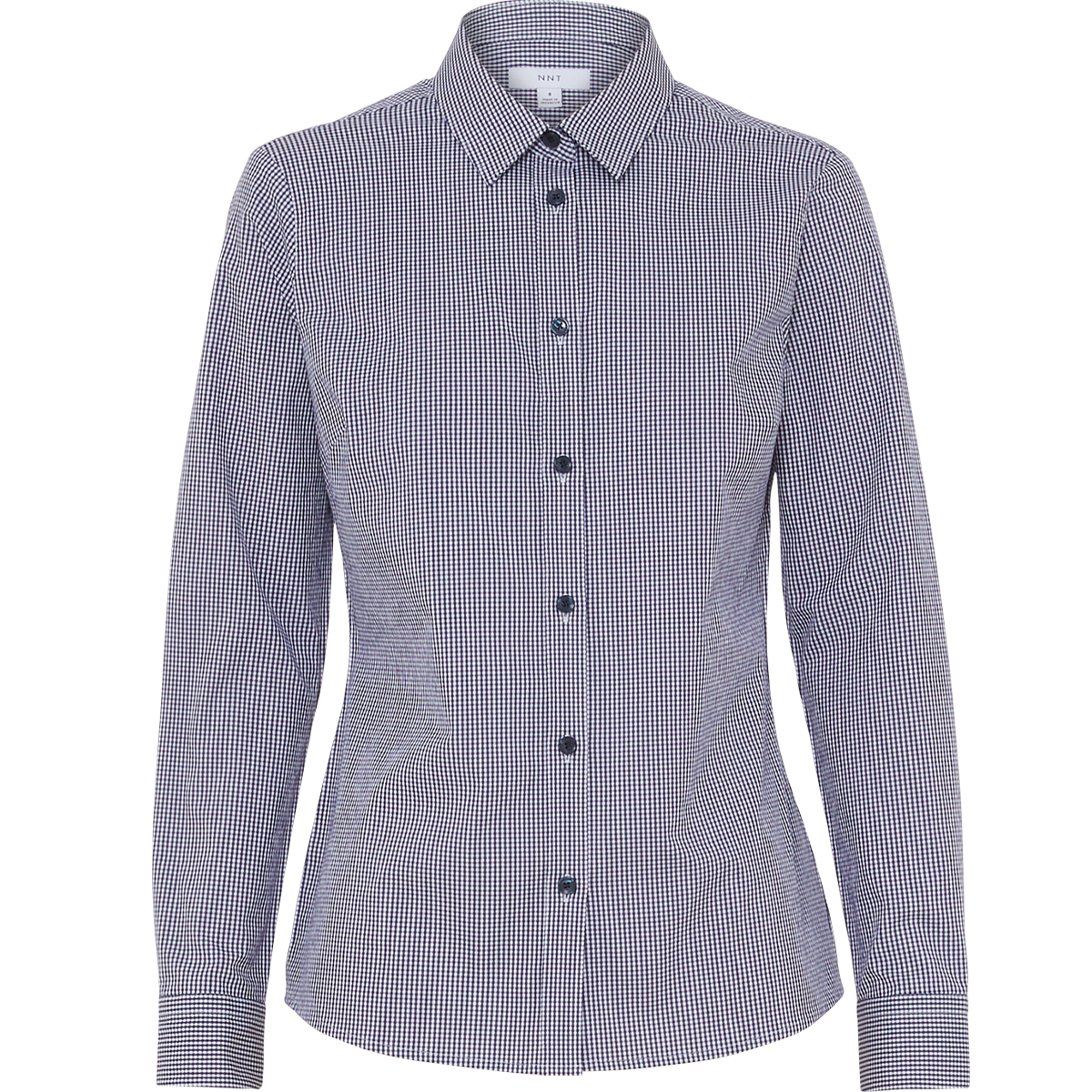 Women's Avignon Gingham Check Stretch Long Sleeve Slim Shirt