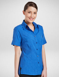 Women's Climate Smart Easy Fit Double Action Back Shirt in Royal