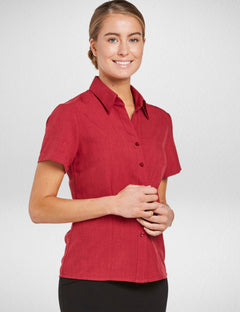 Women's Climate Smart Semi Fit Short Sleeve Shirt in Pepper