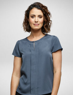 Women's Gemini Blouse in Charcoal