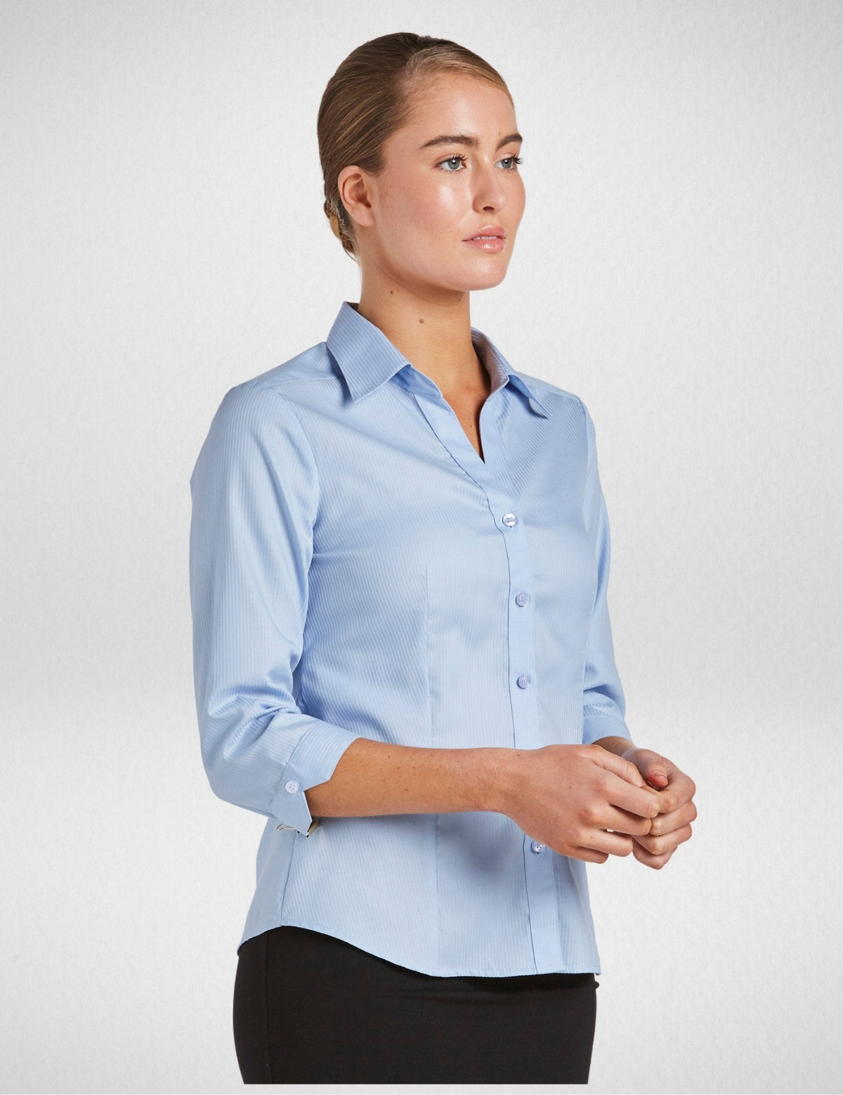 Women's Serenity 3/4 Sleeve Shirt in Blue