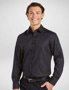Men's Serenity Long Sleeve Shirt in Black