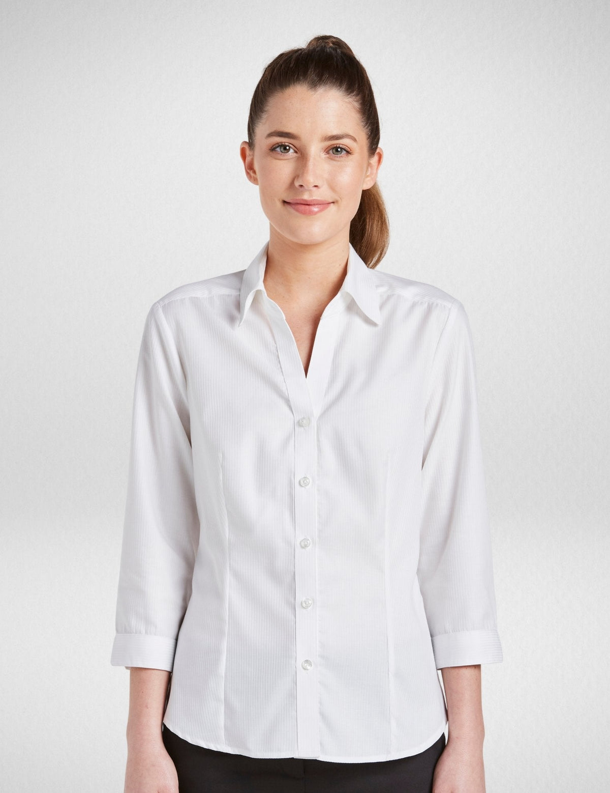 Women's Serenity 3/4 Sleeve Shirt in White